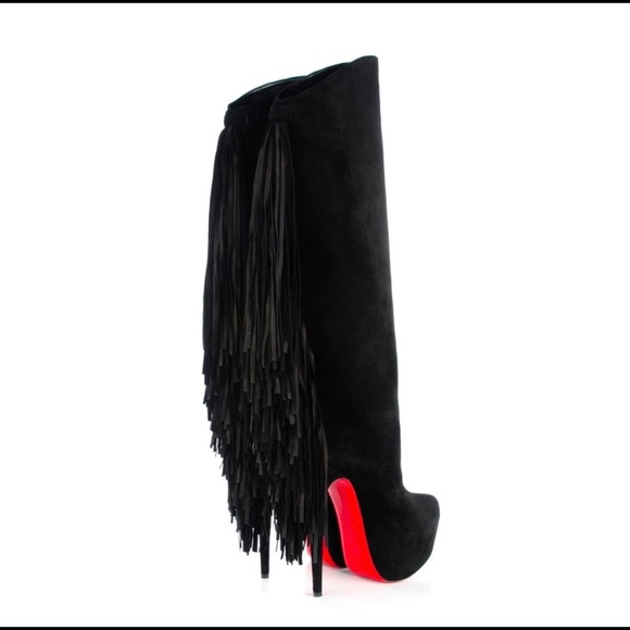 Christian Louboutin Shoes - Christian Louboutin Interlopa 160 Fringes Boots